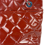Chanel Patent Red Quilted S Shopper Tote 2013