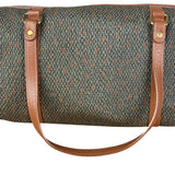 Yves Saint Laurent Vintage Brown Leather Woven Hand Bag