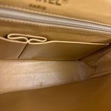 Chanel Beige Quilted Leather Two-Toned Double Flap Bag '94-'96