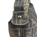 Fendi Vintage Two-Tone Leather Zucchino Messenger/Shoulder Bag