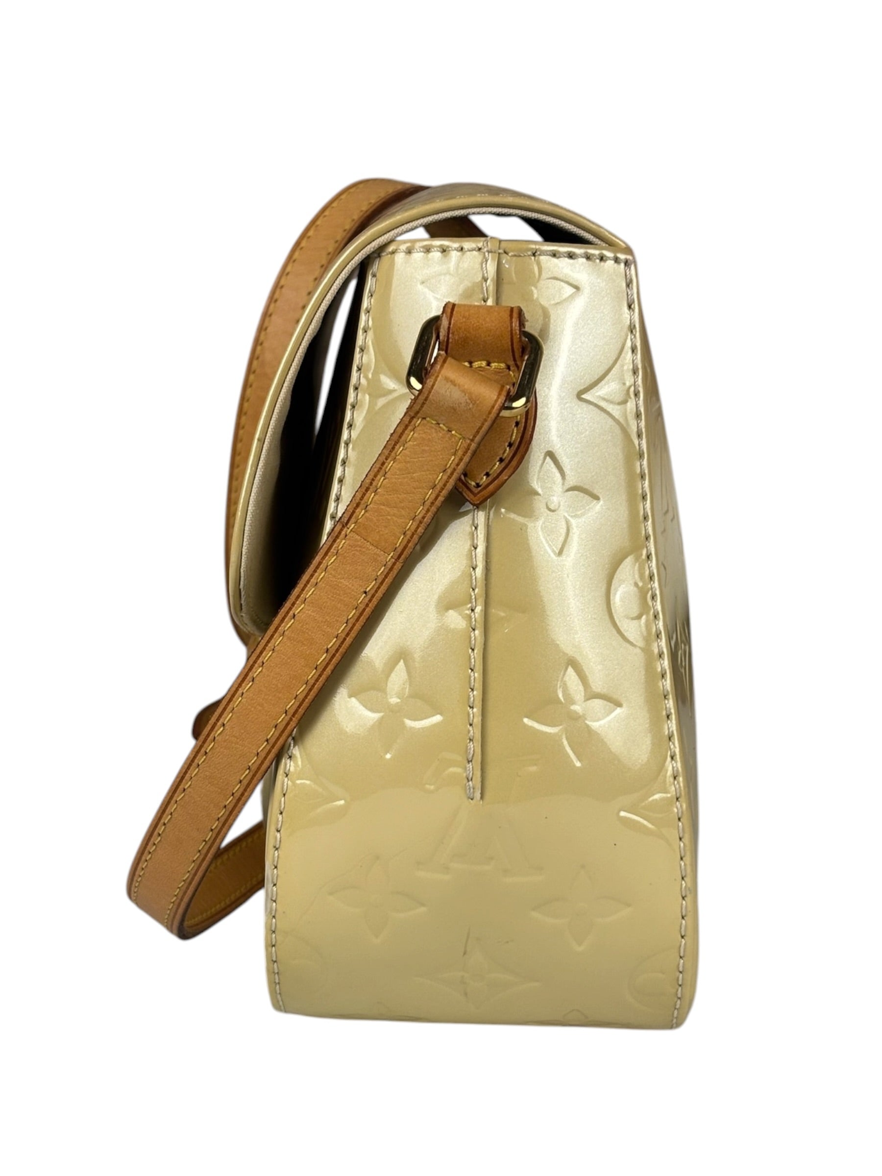 Louis Vuitton Yellow Monogram Vernis Bellflower GM Shoulder Bag