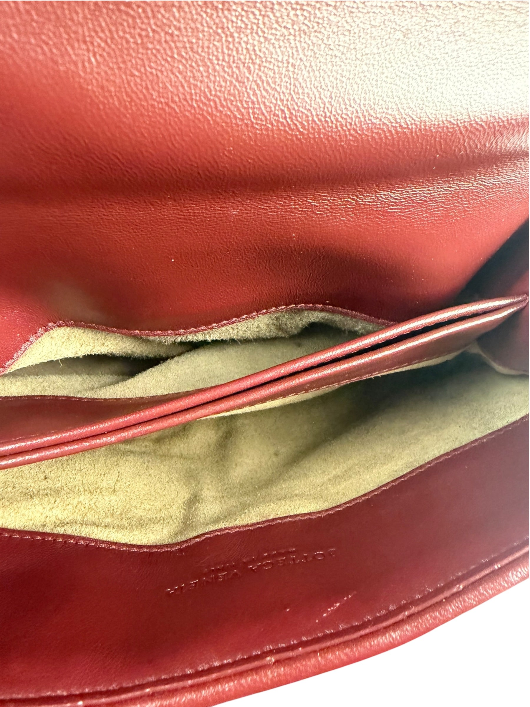 Bottega Veneta Vintage Burgundy Olimpia Shoulder Bag