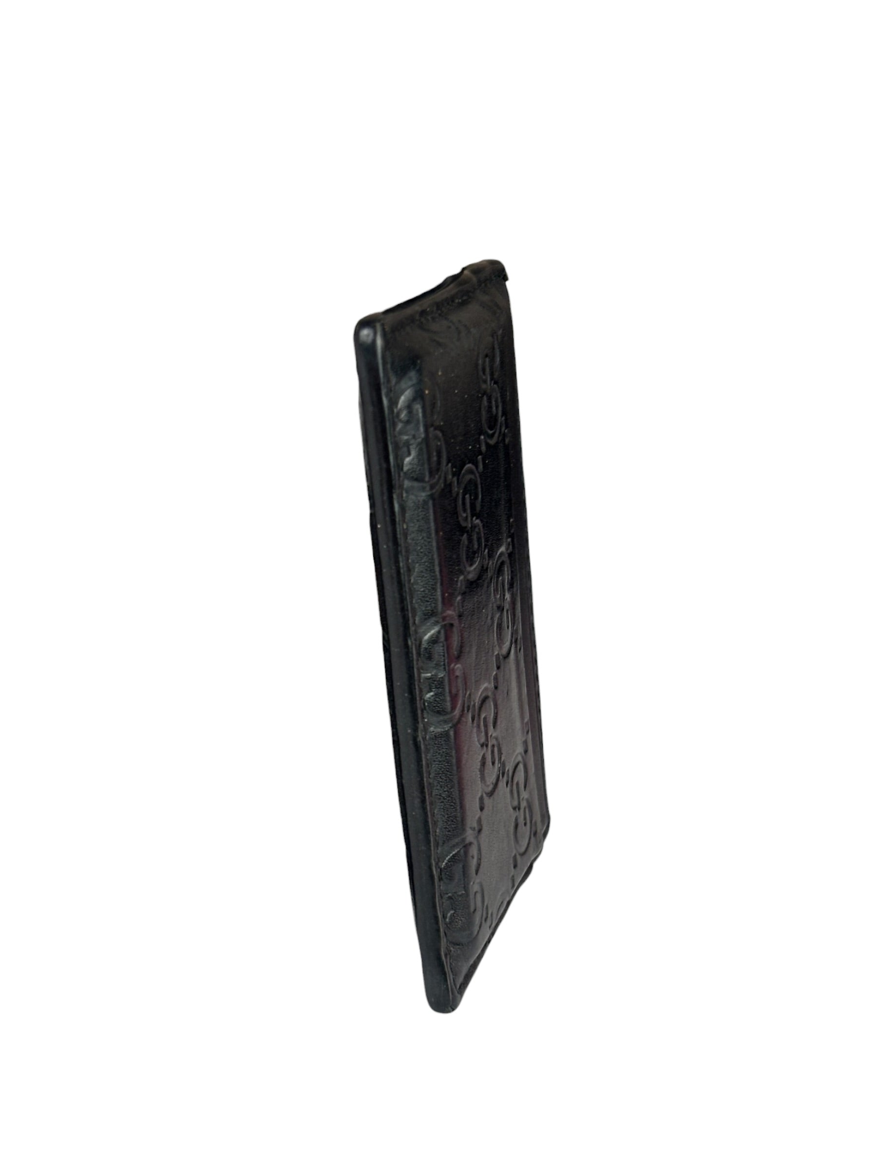 Gucci Black Leather GG Card Holder
