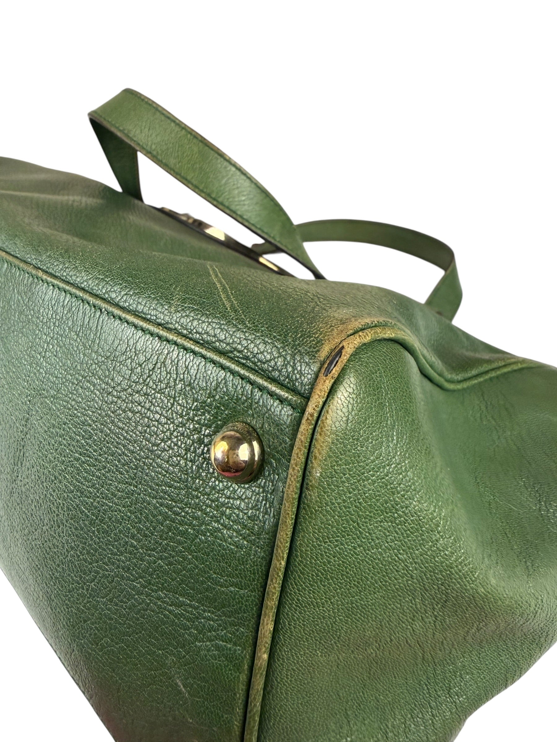 Gucci Green Leather Blondie Shoulder Bag
