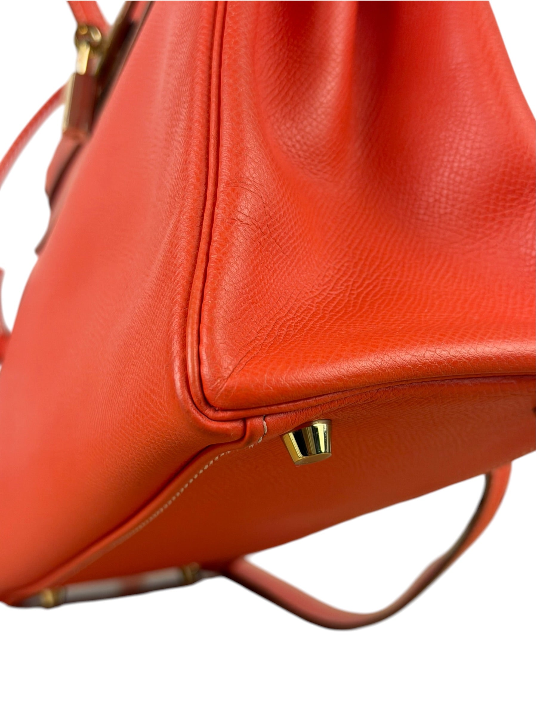 Hermes Coral-Red Epson Casaque Togo Kelly 32