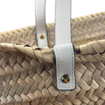 Versace Leather Trim Basket Bag