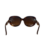 Salvatore Ferragamo Tortoise Oversized Sunglasses