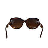 Salvatore Ferragamo Tortoise Oversized Sunglasses