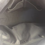 Gucci Red/Black Leather Trim GG Full Moon Tote