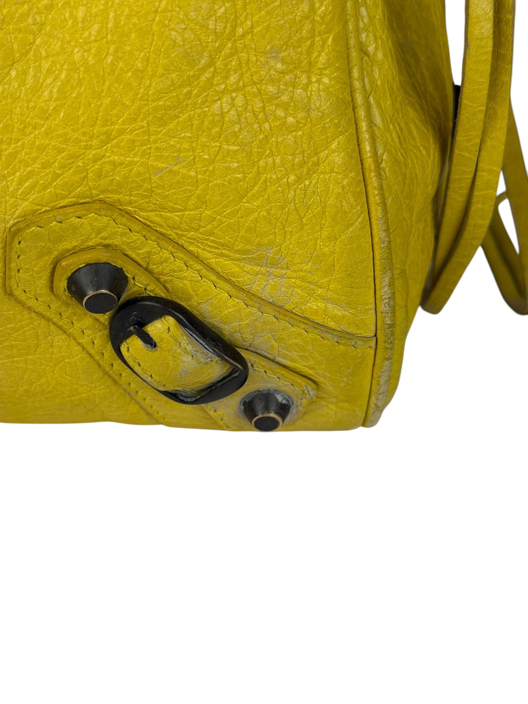 Balenciaga Yellow Leather Classic City Bag