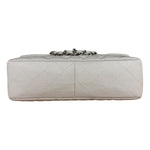 Chanel Grey Cotton M Classic Flap