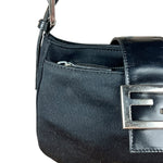 Fendi Mini Baguette Neoprene Black