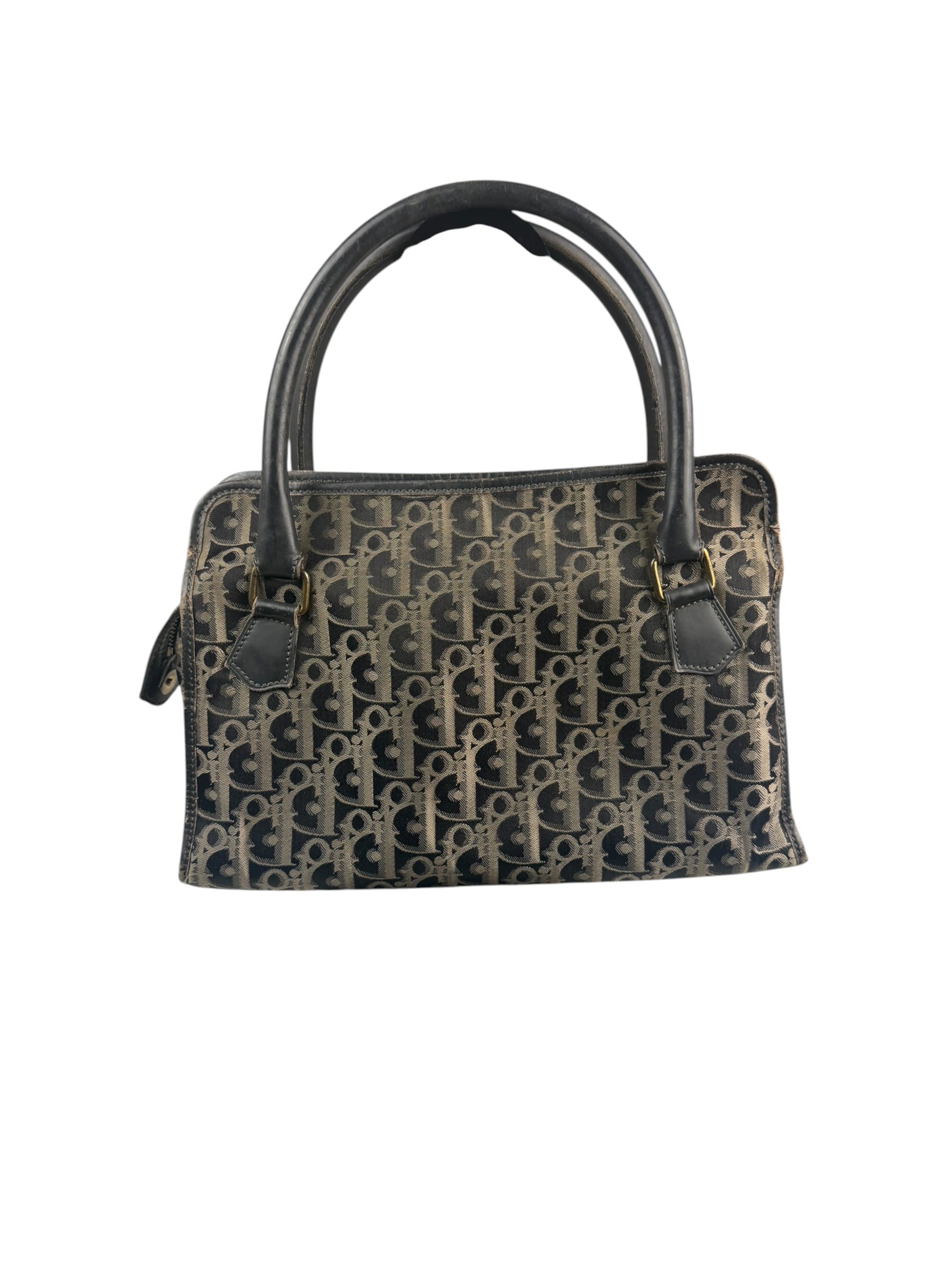 Christian Dior Black/Grey Trotter Handbag