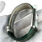 Cartier Must de Tank Green Croc Strap White Dial