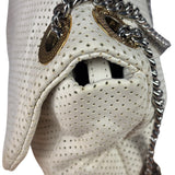 Chanel Ivory Perforated Drill Two-Tone Mademoiselle Flap Bag 2006