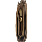 Bottega Veneta Vintage Brown Leather Woven Intrecciato Wallet