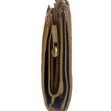 Bottega Veneta Vintage Brown Leather Woven Intrecciato Wallet