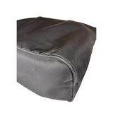 Fendi Vintage Black Nylon Leather Trim FF Roll Tote Bag
