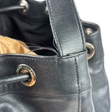 Yves Saint Laurent Black Leather Rider Bucket Bag