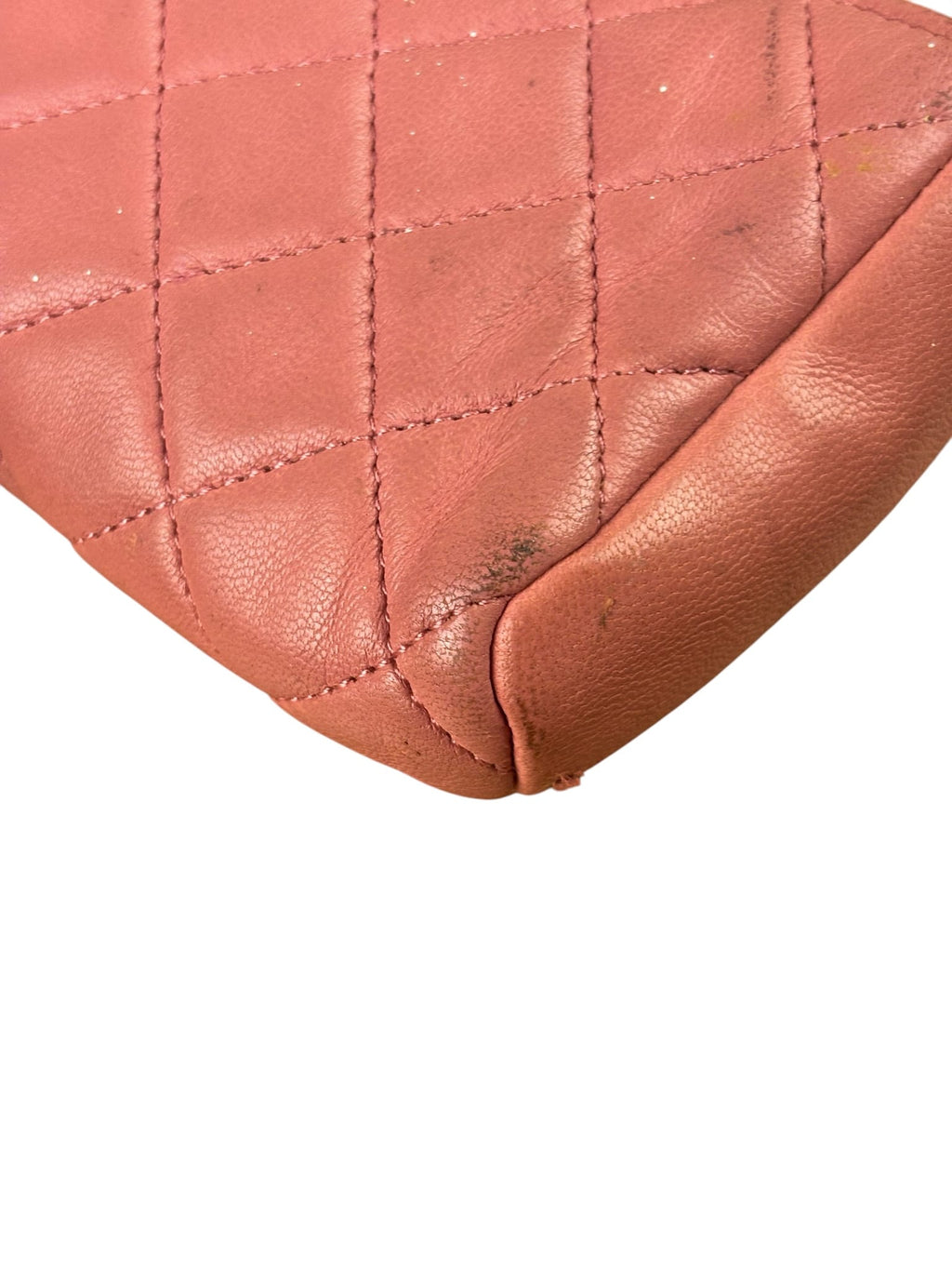 Chanel Pink Quilted Lambskin Crossbody Bag 2014
