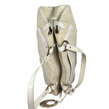 Fendi White Leather PVC Coated Zucca Spalmati Chef Shoulder Bag