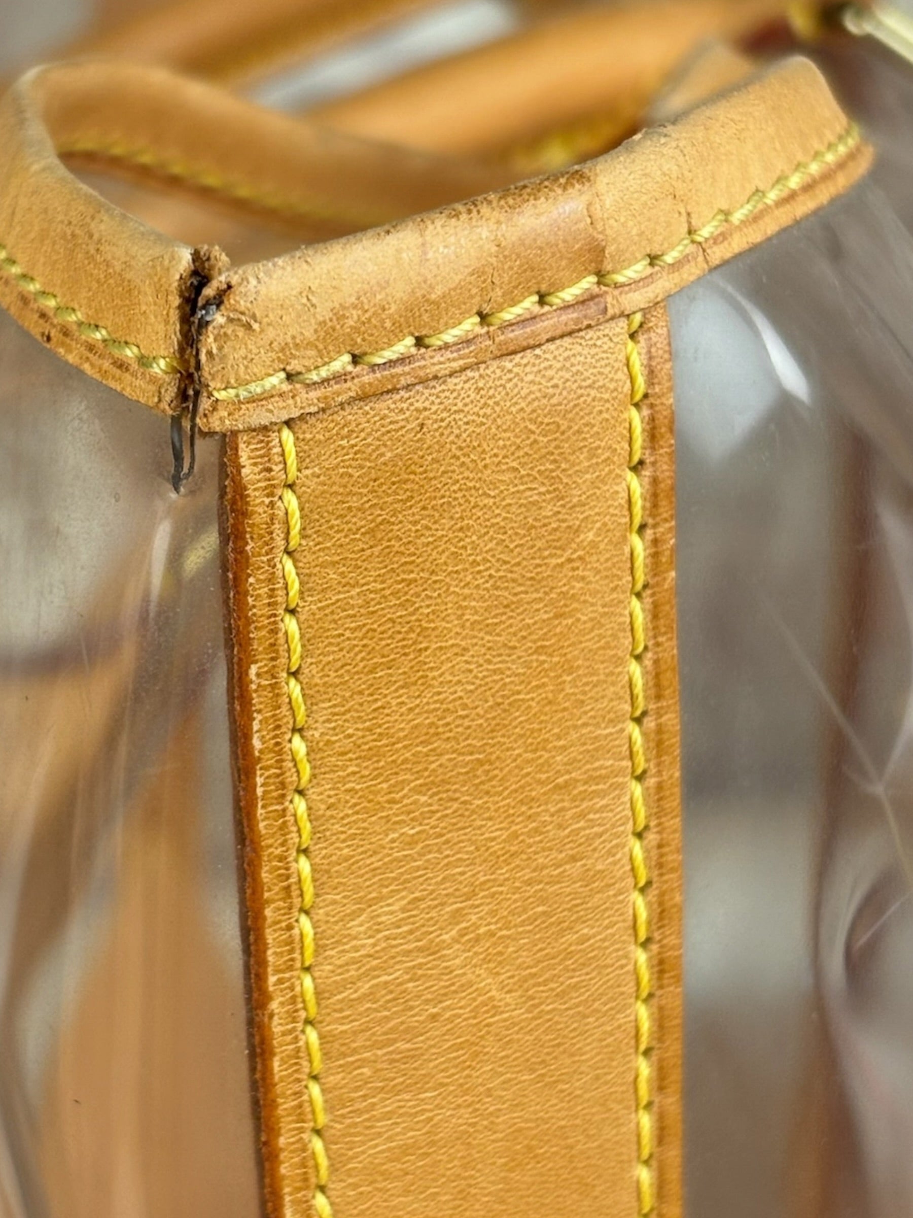 Louis Vuitton Limited Edition Transparent Vinyl Ambre Cabas Tote Bag GM