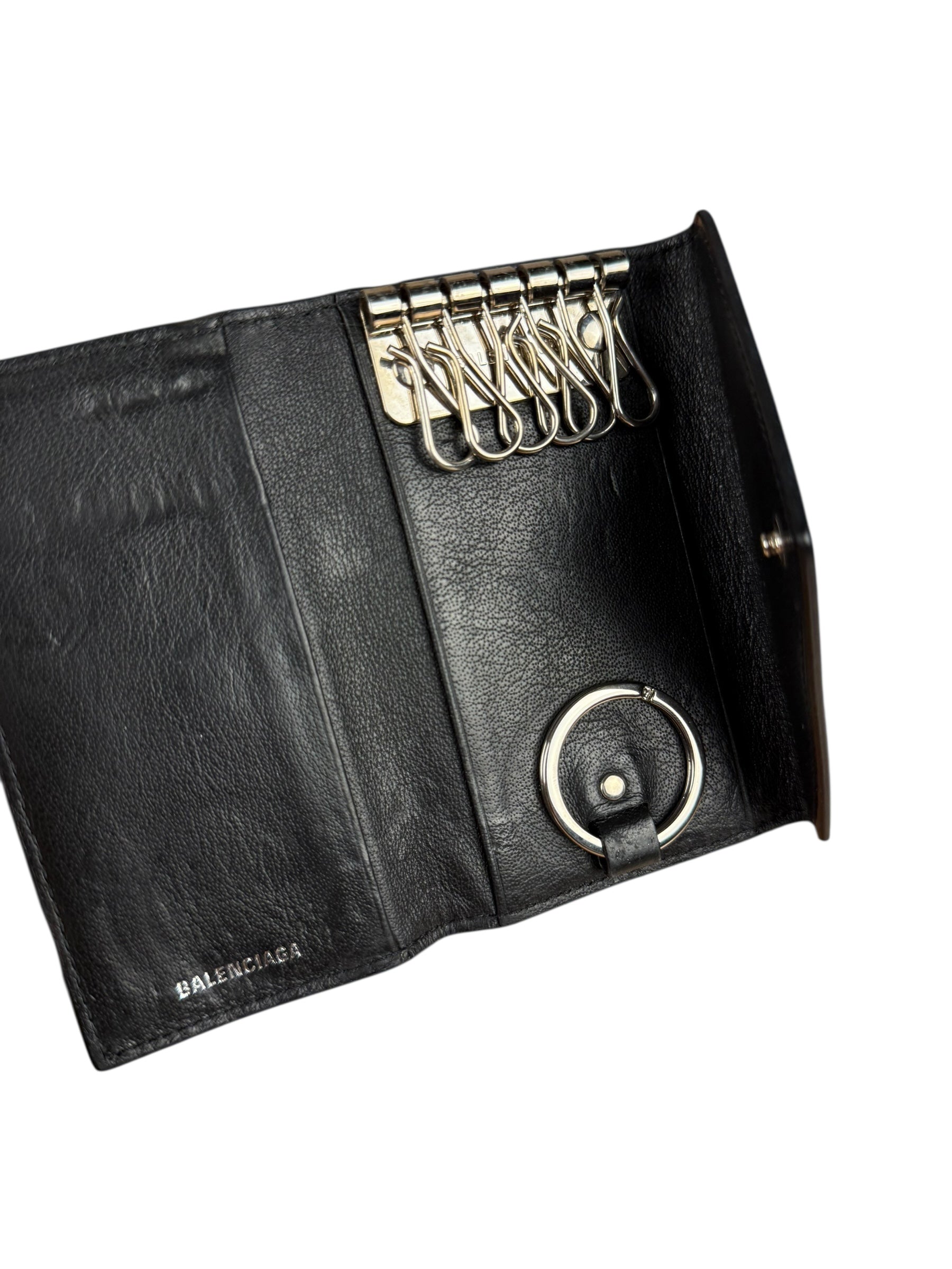 Balenciaga Leather Key Wallet