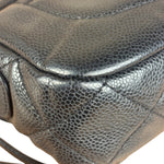 Chanel Black Caviar Quilted Leather Mini Square Flap Bag 2021