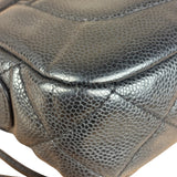 Chanel Black Caviar Quilted Leather Mini Square Flap Bag 2021