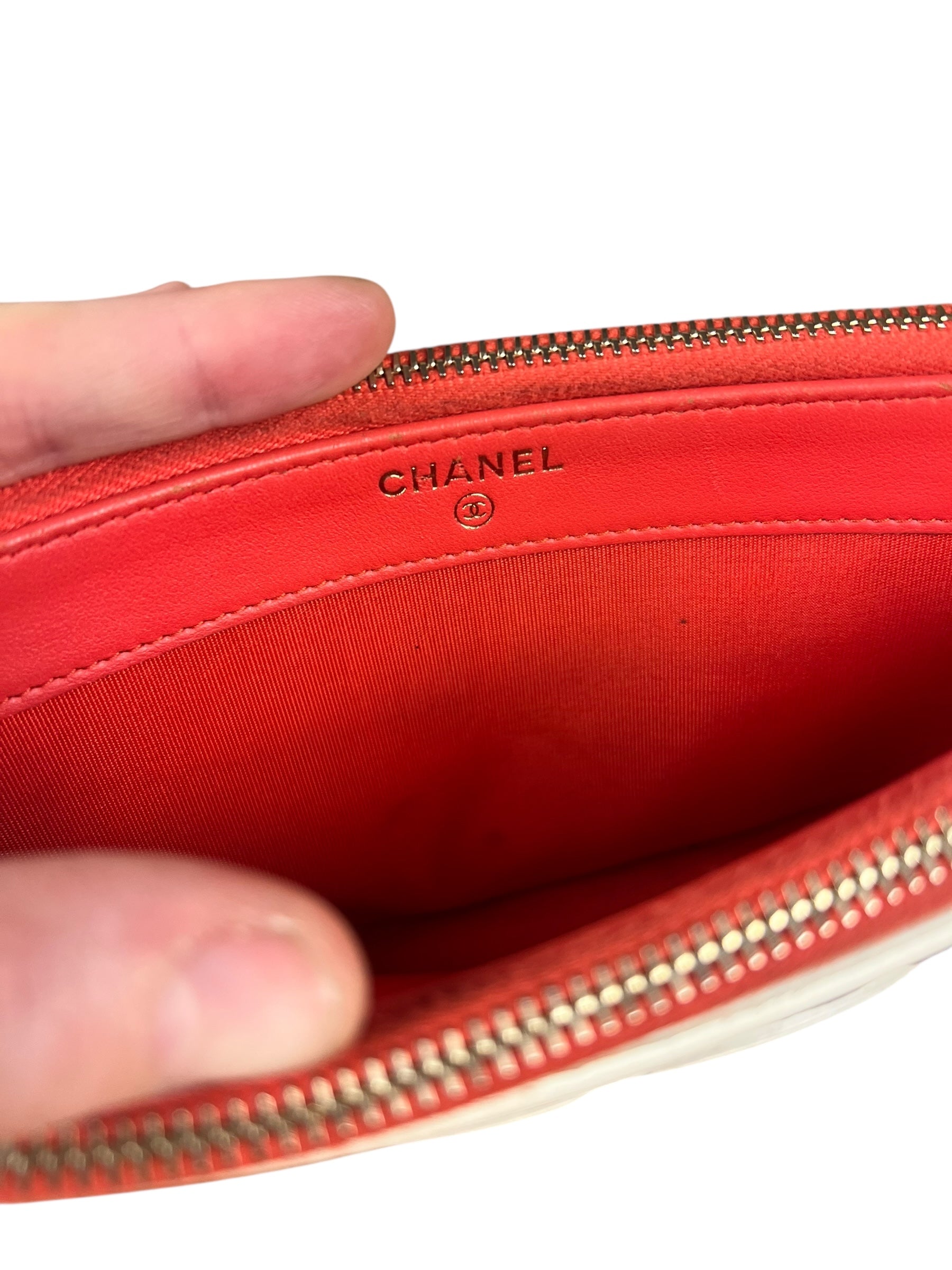 Chanel 2019 Caviar Quilted CC Filigree Clutch on Chain
