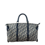 Christian Dior Vintage Navy Blue Trotter Boston Bag