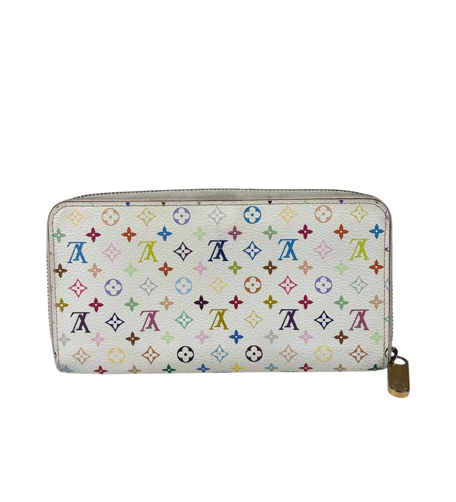 Louis Vuitton x Takashi Murakami Multicolor Monogram Zip-Around Wallet