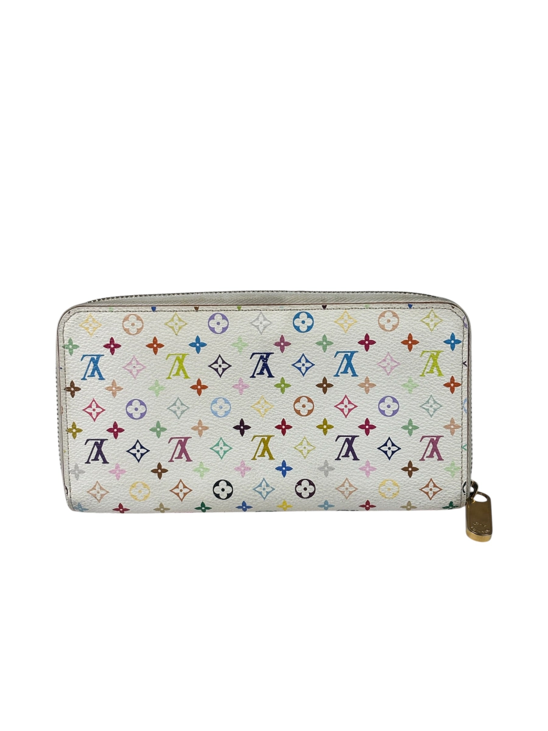 Louis Vuitton x Takashi Murakami Multicolor Monogram Zip-Around Wallet