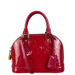 Louis Vuitton Red Monogram Vernis Alma bb