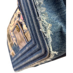 Chanel Blue Denim/Leather Trim Patchwork Boy Flap Bag 2014