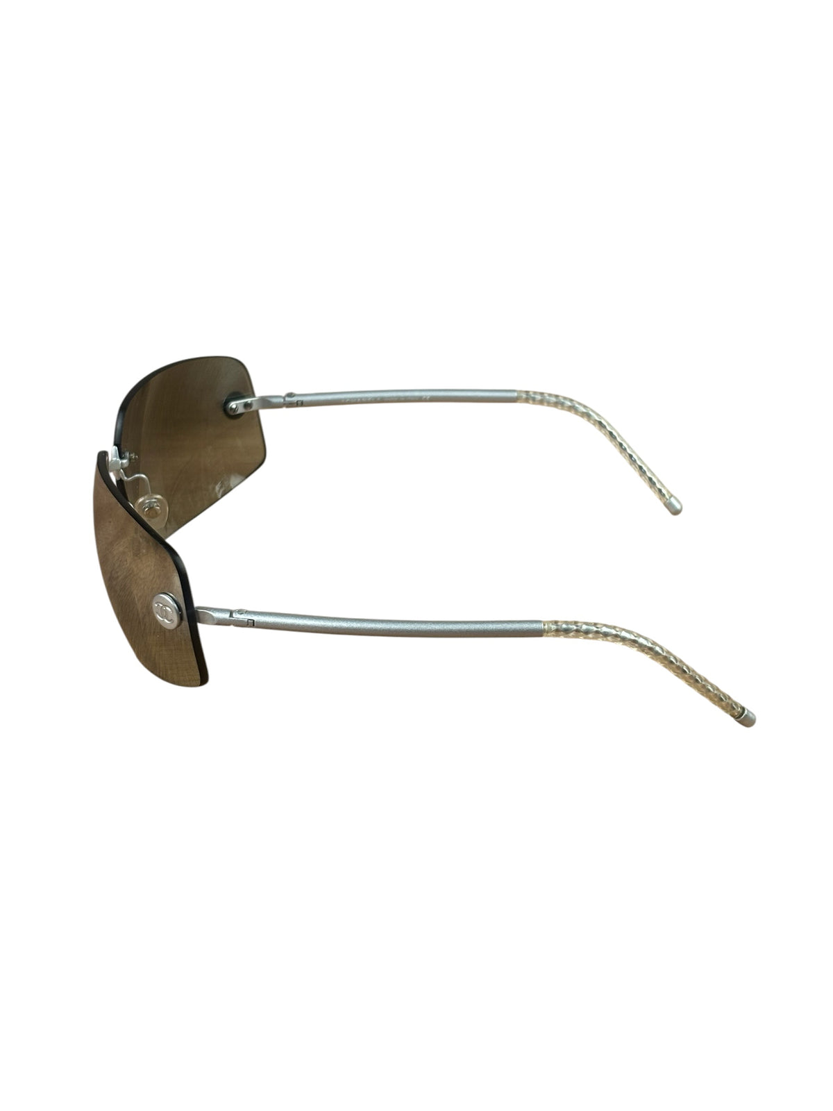 Chanel Silver Rimless C167/6V Sunglasses