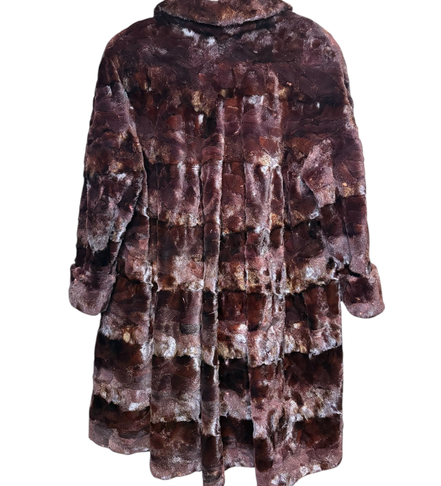 Emba Auburn Mink Fur Coat