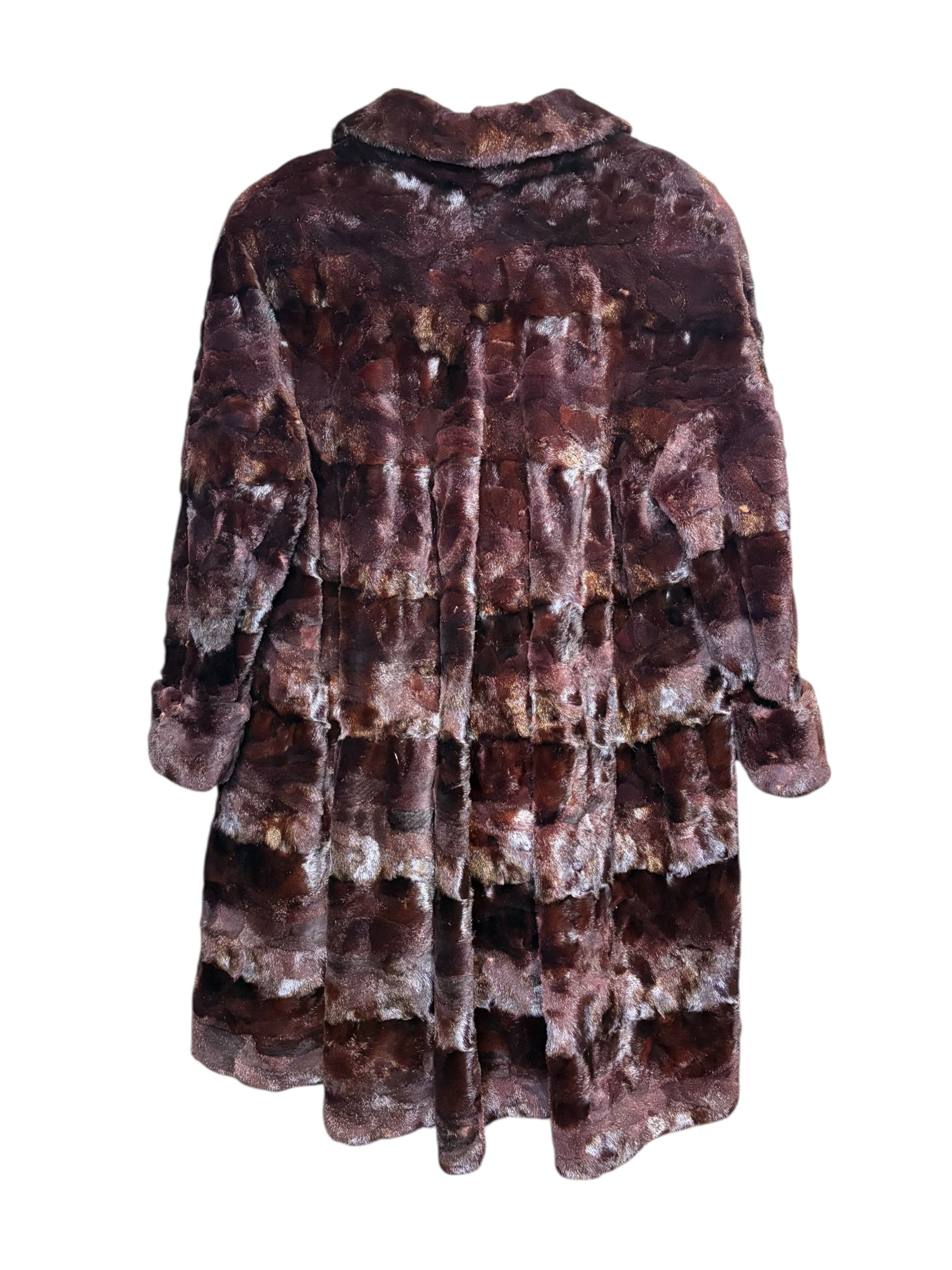 Emba Auburn Mink Fur Coat