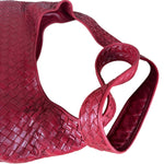 Bottega Veneta Vintage Red Intrecciato Hobo Bag