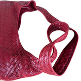 Bottega Veneta Vintage Red Intrecciato Hobo Bag