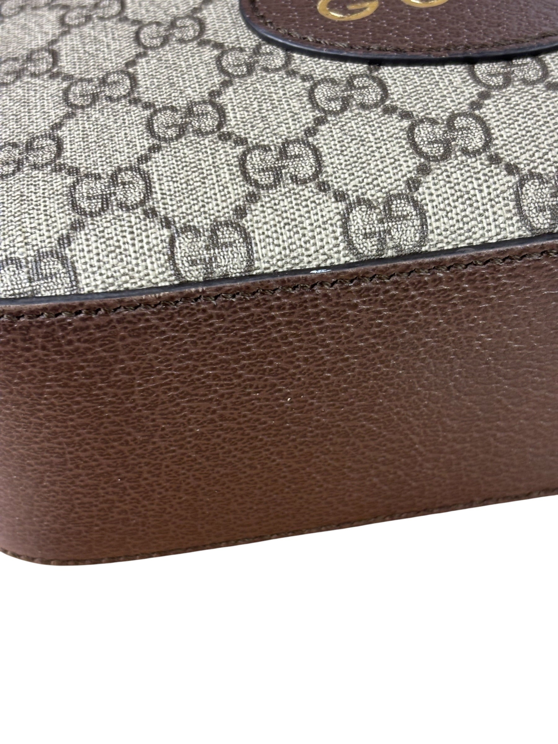 Gucci Vintage Brown GG Neo Crossbody Bag