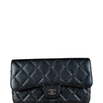 Chanel Black Quilted Flap Phone Chain Handbag