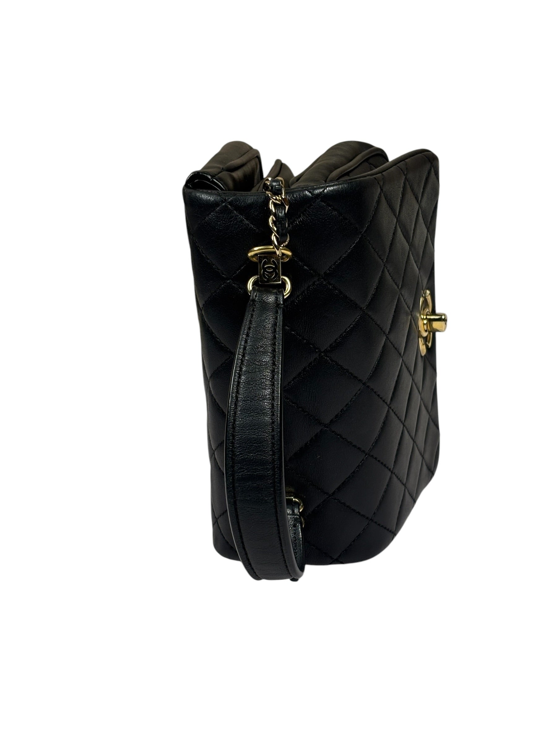 Chanel Black Quilted Leather Mini Citizen Chic Flap Bag 2018