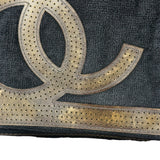 Chanel Sport Line Terrycloth Black Flap Bag 2008