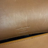 Saint Laurent Shearling/Leather Mini Flap Shoulder Bag