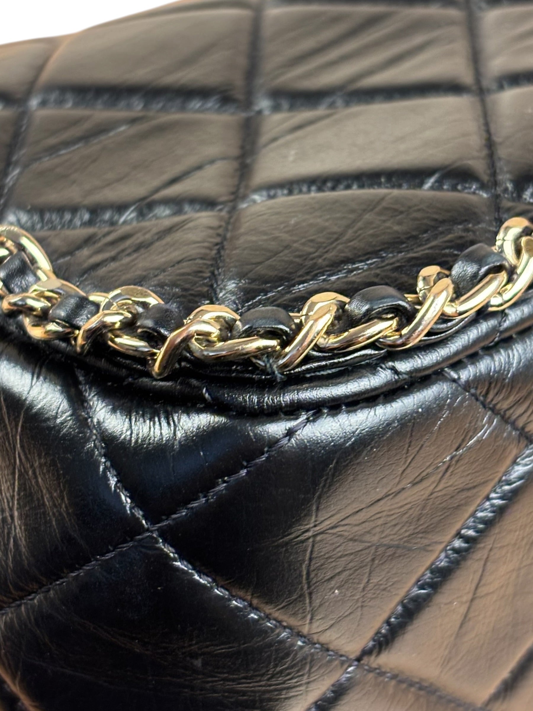 Chanel Black Quilted Leather Flap Bag 2019