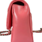 Chanel Pink Quilted Lambskin Two-Way Bag 2021