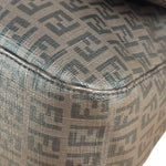 Fendi Brown Leather Zucca Mamma Baguette