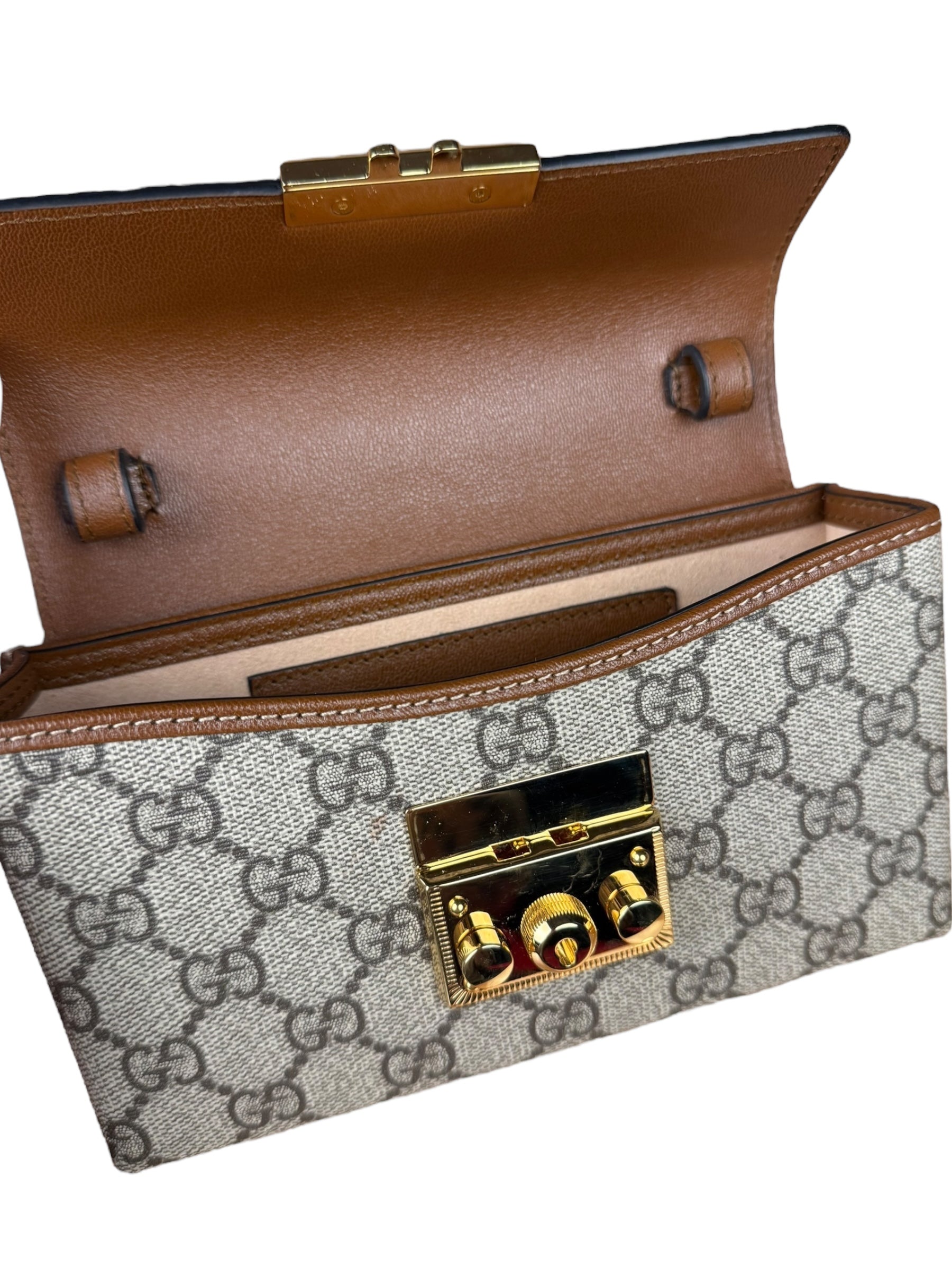 Gucci Crossbody GG Supreme Padlock Mini