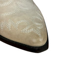 Isabel Marant White Distress Leather Western Boots